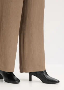 Clearance Pantalón ancho con cinturilla cómoda Mujer Pantalones|Tallas Pequeñas