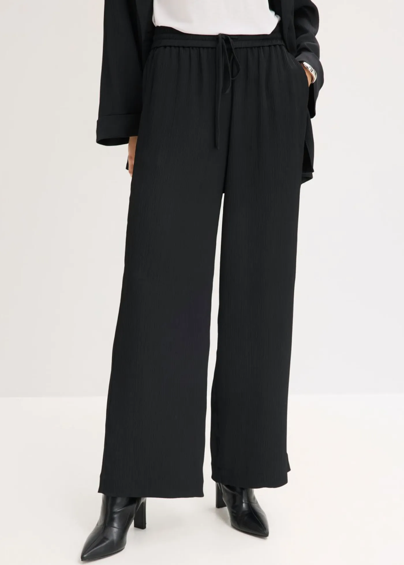 Clearance Pantalón ancho con cinturilla cómoda Mujer Tallas Pequeñas