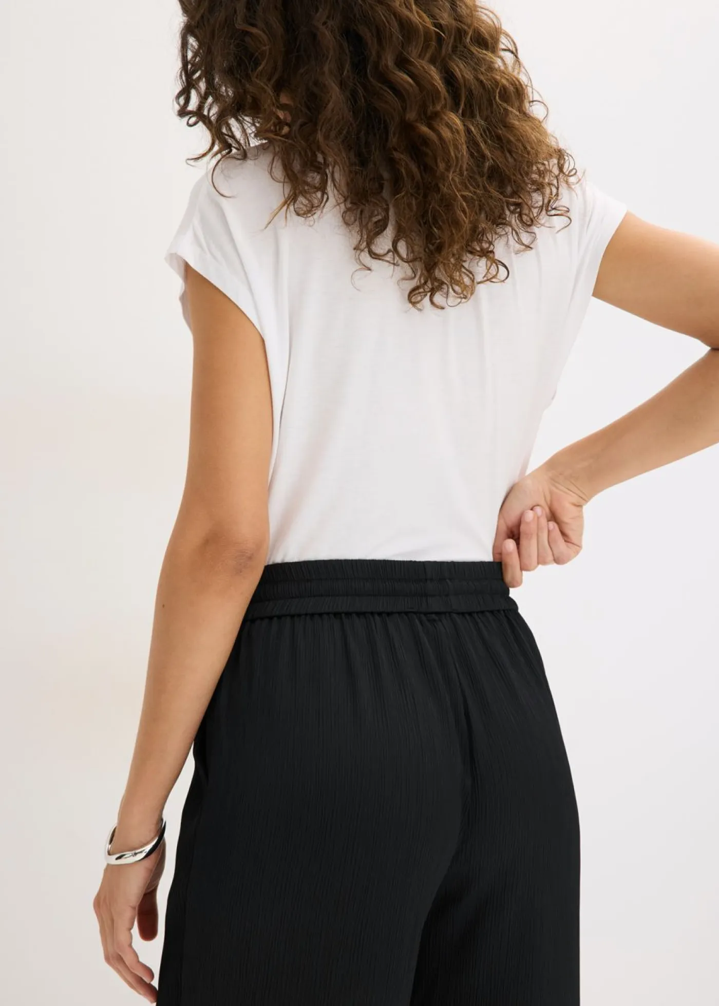 Clearance Pantalón ancho con cinturilla cómoda Mujer Tallas Pequeñas