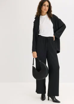 Pantalón ancho con cinturilla cómoda Mujer Pantalones
