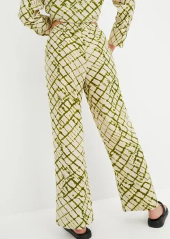 Discount Pantalón ancho con estampado Mujer Pantalones