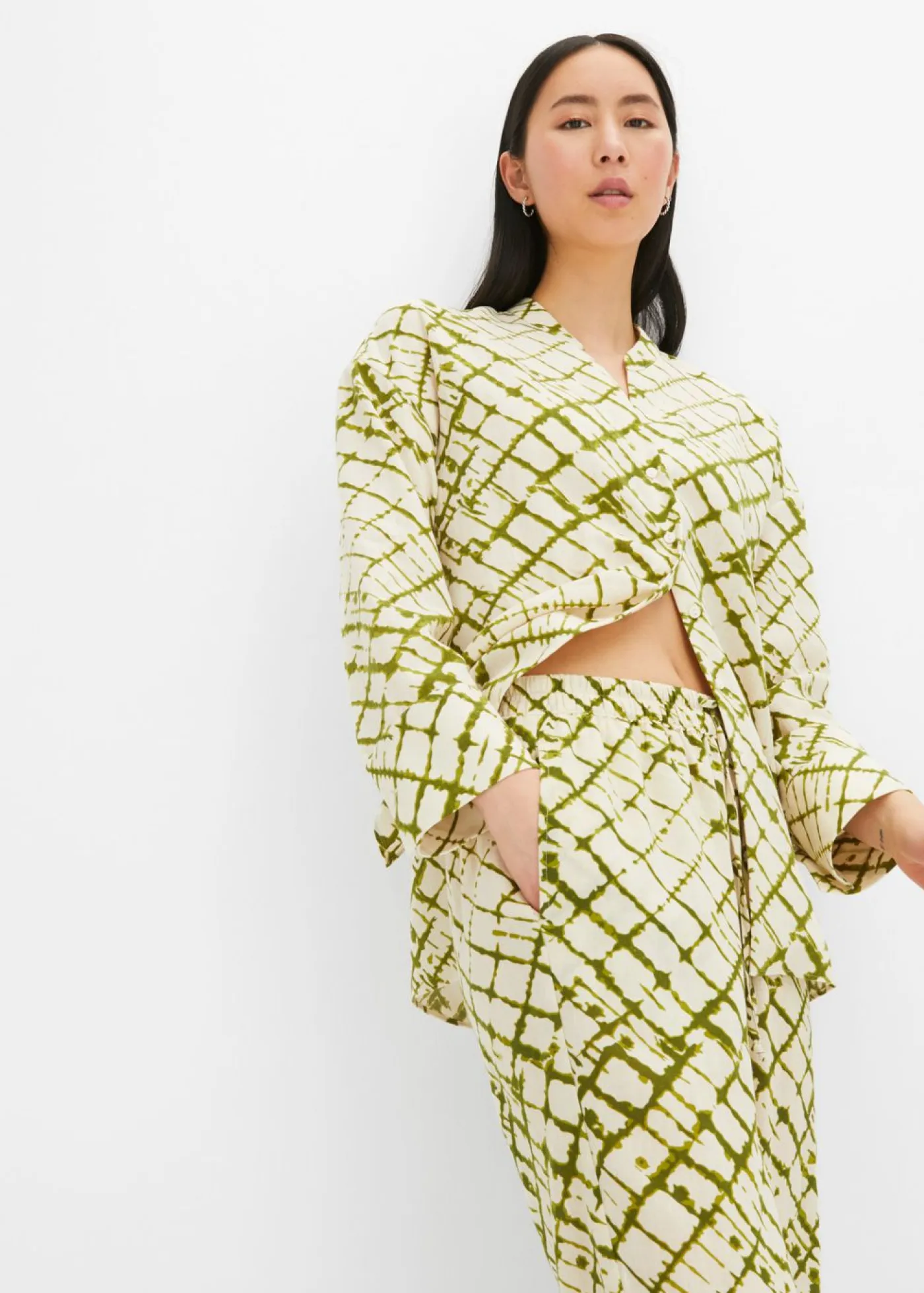 Discount Pantalón ancho con estampado Mujer Pantalones