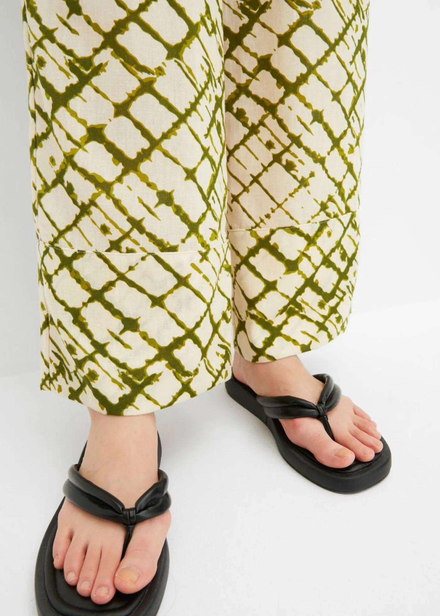 Discount Pantalón ancho con estampado Mujer Pantalones