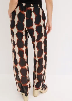 New Pantalón ancho con estampado batik Mujer Conjuntos De Ropa|Pantalones