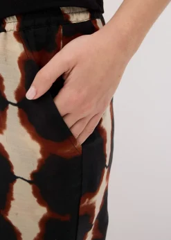 New Pantalón ancho con estampado batik Mujer Conjuntos De Ropa|Pantalones