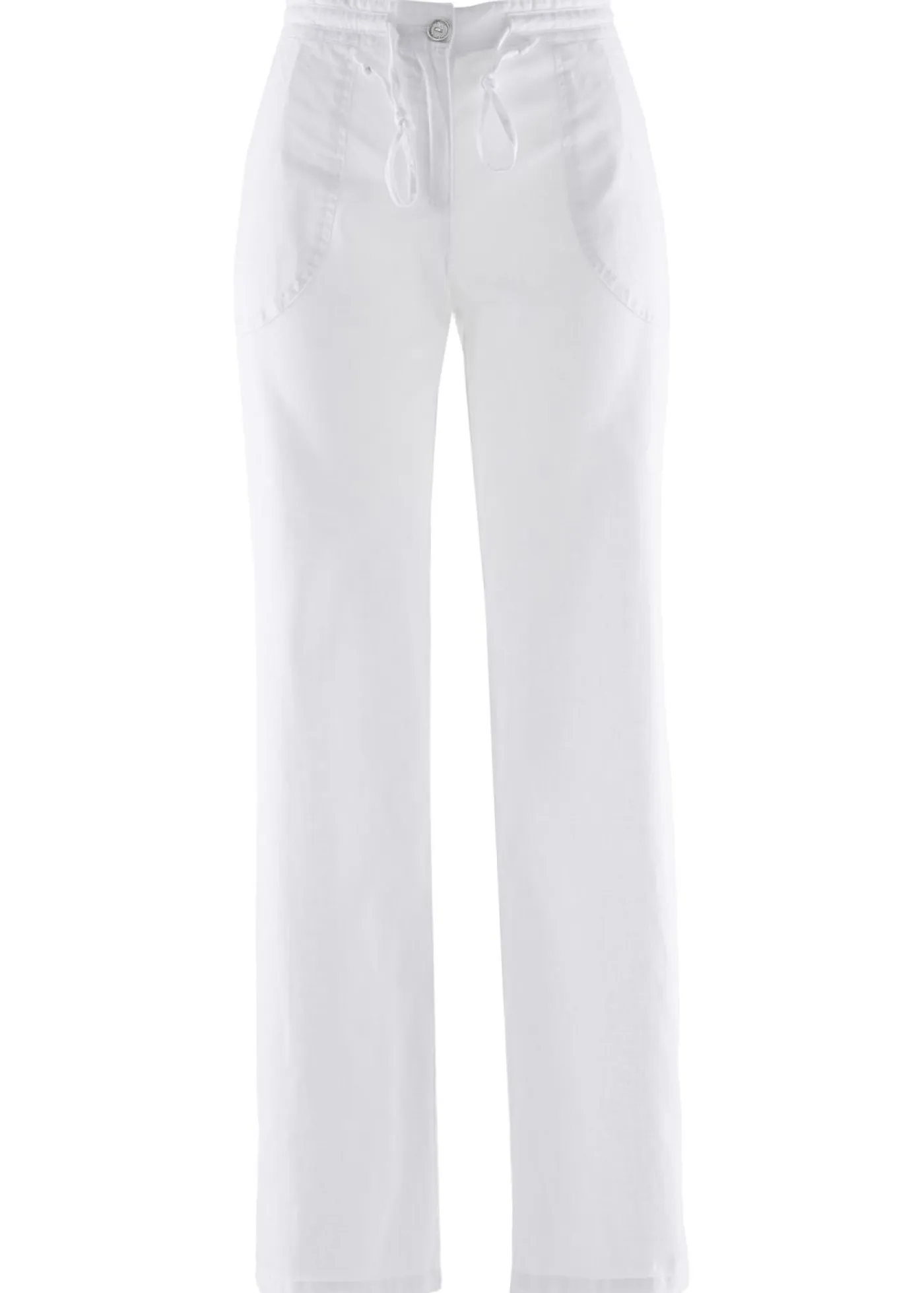 Hot Pantalón ancho con lino Mujer Pantalones|Tallas Pequeñas