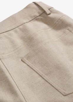 New Pantalón ancho de 5 bolsillos con lana Mujer Premium|Pantalones