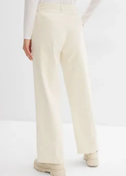 Pantalón ancho de pana Mujer Pantalones