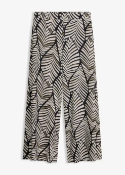 Online Pantalón ancho de punto Mujer Pantalones|Novedades
