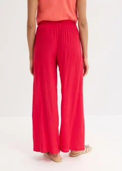 Best Pantalón ancho de viscosa fina Mujer Pantalones