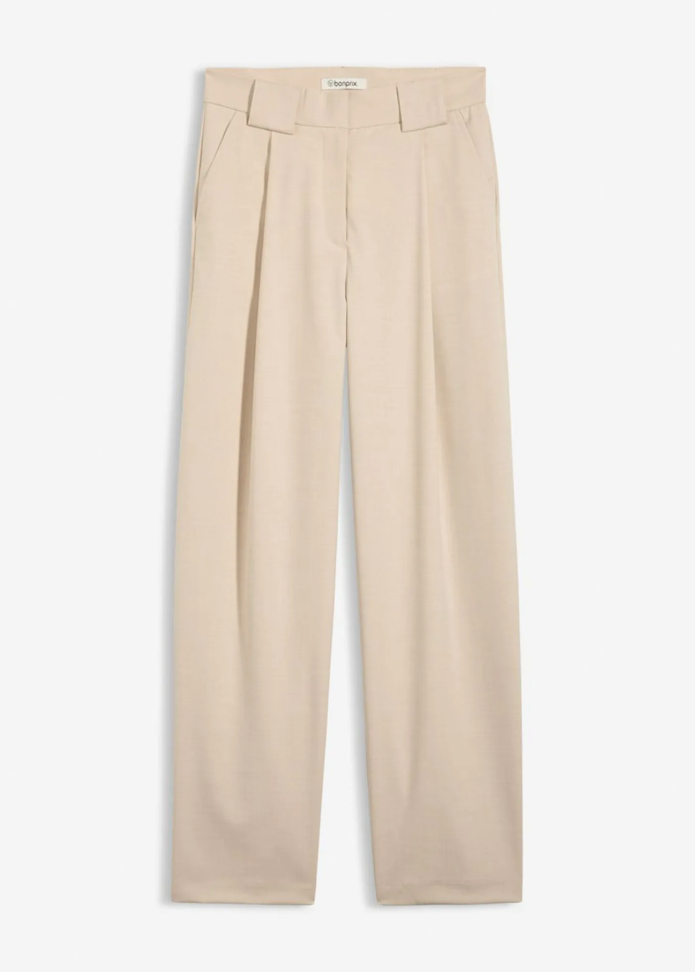 Pantalón barrel con cintura alta Mujer Esenciales|Pantalones
