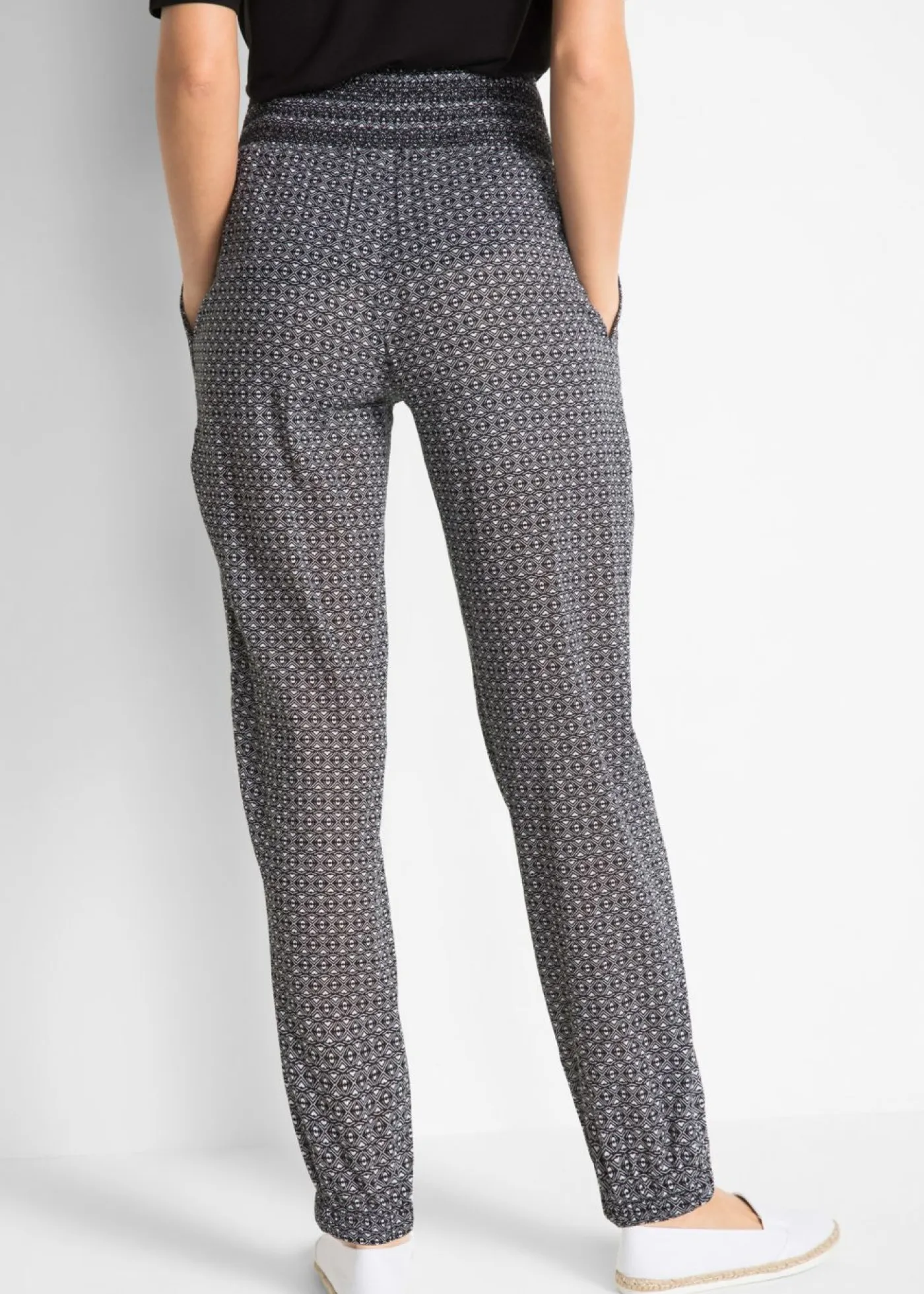 Hot Pantalón bombacho arrugado Mujer Pantalones