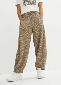 Discount Pantalón bombacho de algodón puro Mujer Pantalones