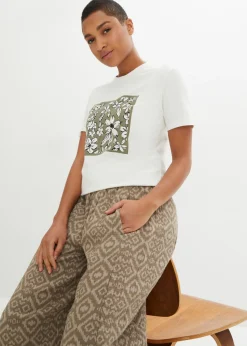 Discount Pantalón bombacho de algodón puro Mujer Pantalones