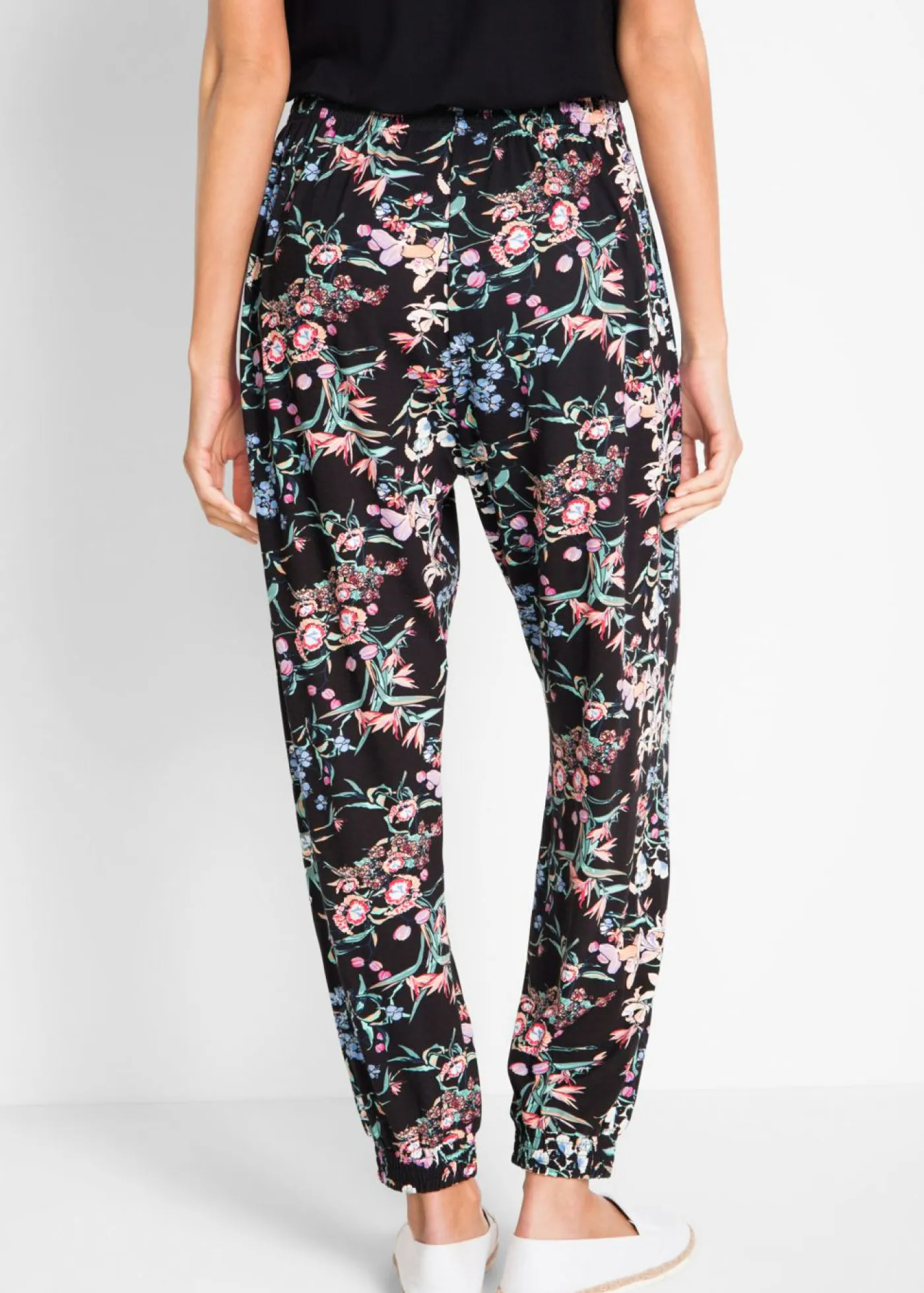 Pantalón bombacho de mezcla de viscosa Mujer Pantalones