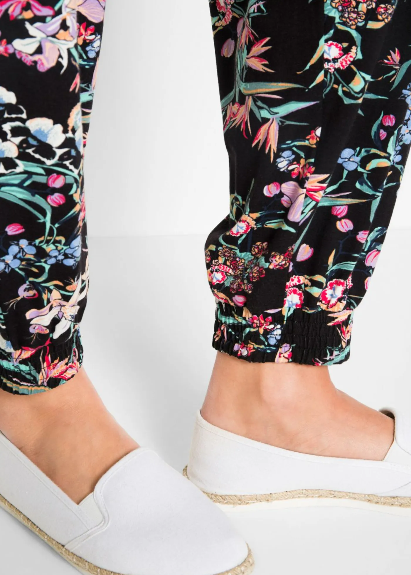 Pantalón bombacho de mezcla de viscosa Mujer Pantalones