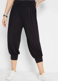 Outlet Pantalón bombacho de suave mezcla de viscosa Mujer Pantalones