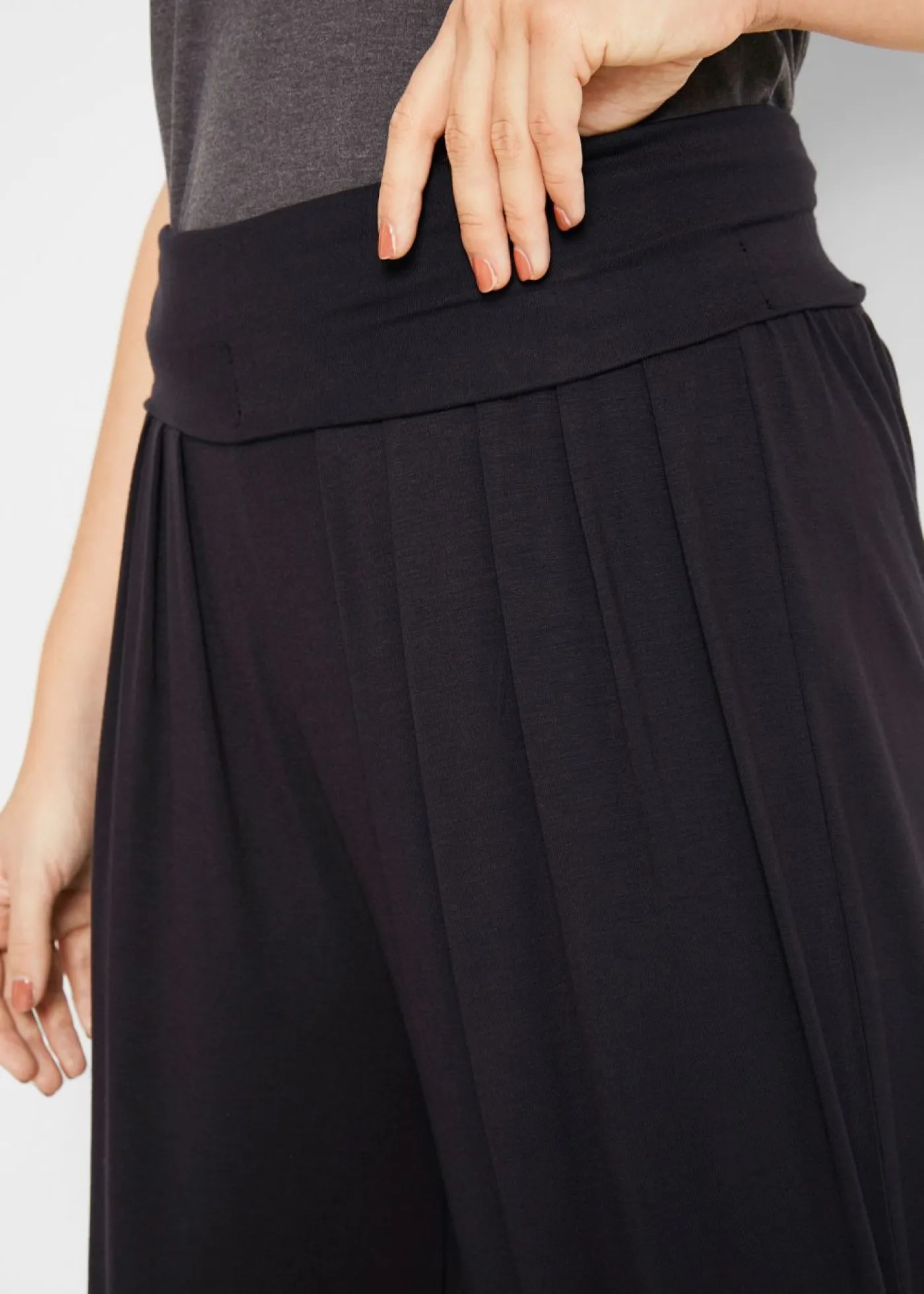 Outlet Pantalón bombacho de suave mezcla de viscosa Mujer Pantalones