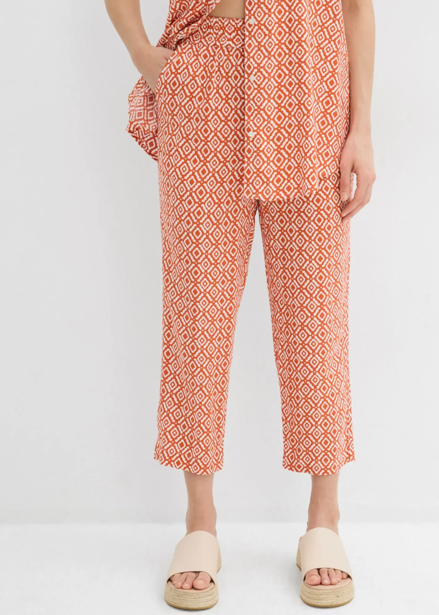 Sale Pantalón bombacho de viscosa Mujer Conjuntos De Ropa|Pantalones