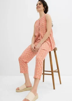 Sale Pantalón bombacho de viscosa Mujer Conjuntos De Ropa|Pantalones