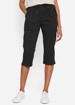 Sale Pantalón capri con cordón Mujer Pantalones