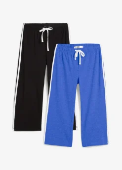 Online Pantalón capri de algodón con elástico (2 unidades) Mujer Ropa Deportiva|Básicos