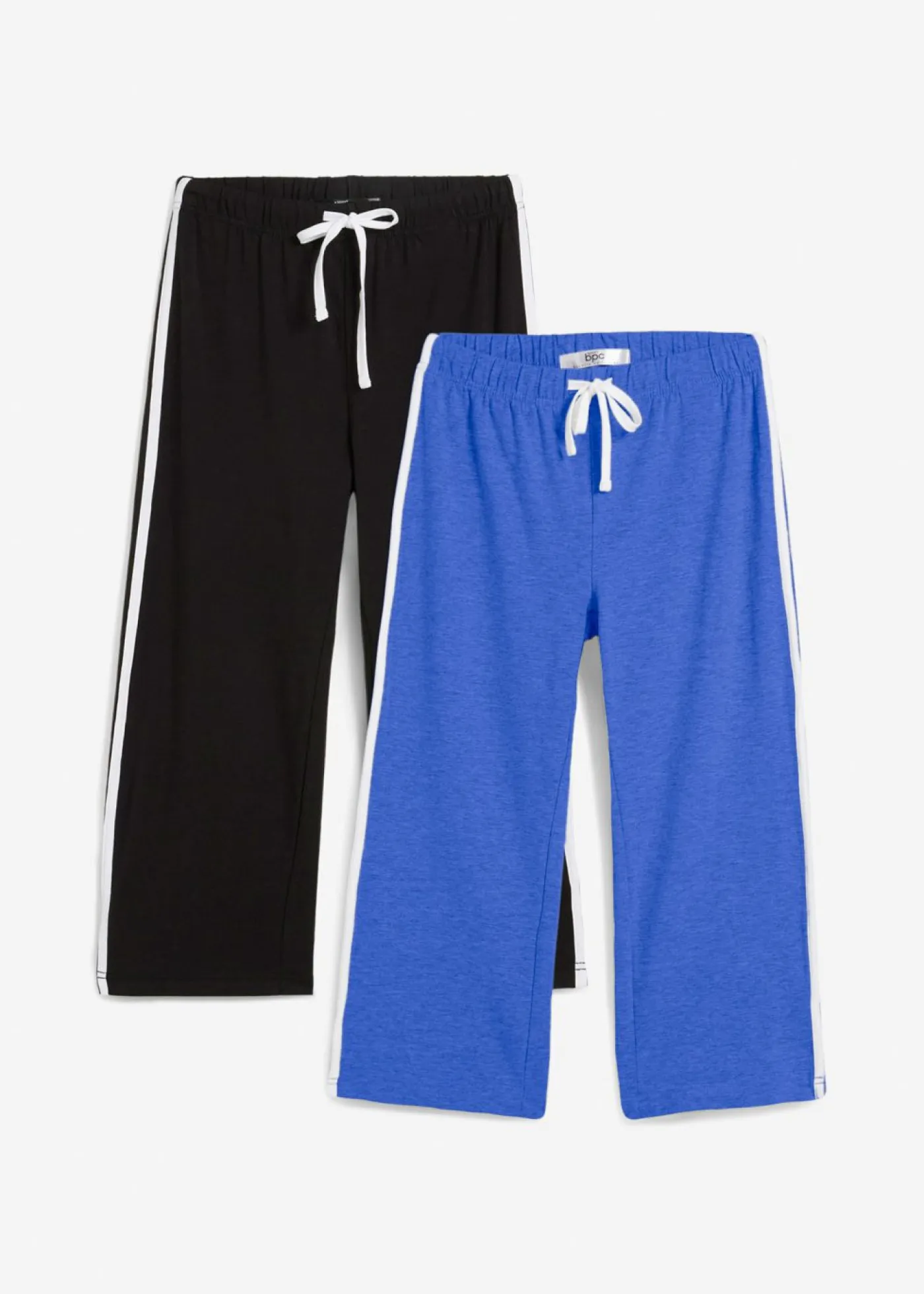 Online Pantalón capri de algodón con elástico (2 unidades) Mujer Ropa Deportiva|Básicos
