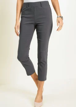 Clearance Pantalón capri de bengalina Mujer Pantalones