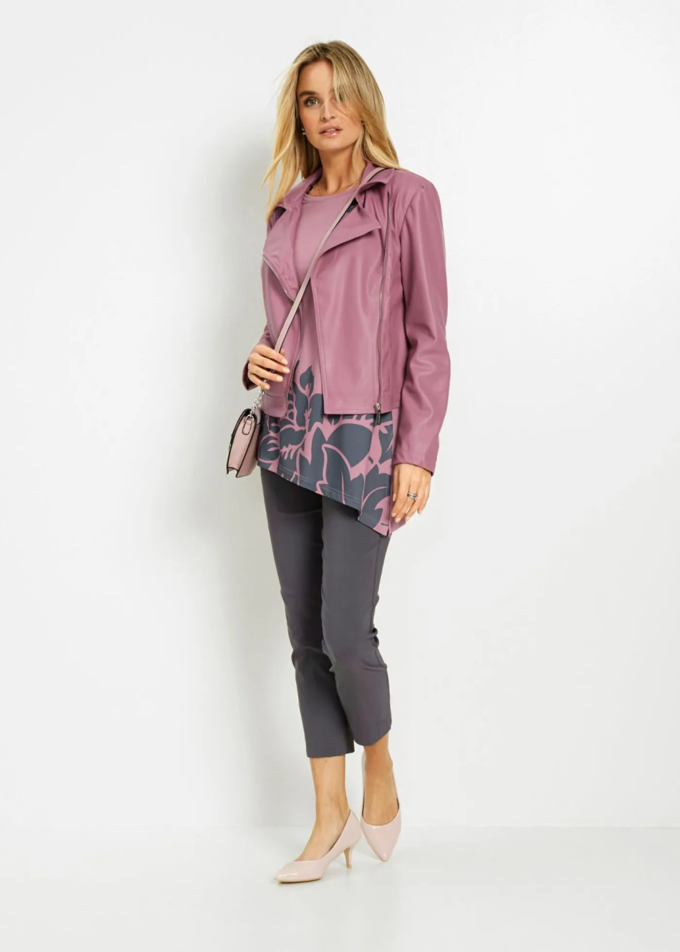 Clearance Pantalón capri de bengalina Mujer Pantalones