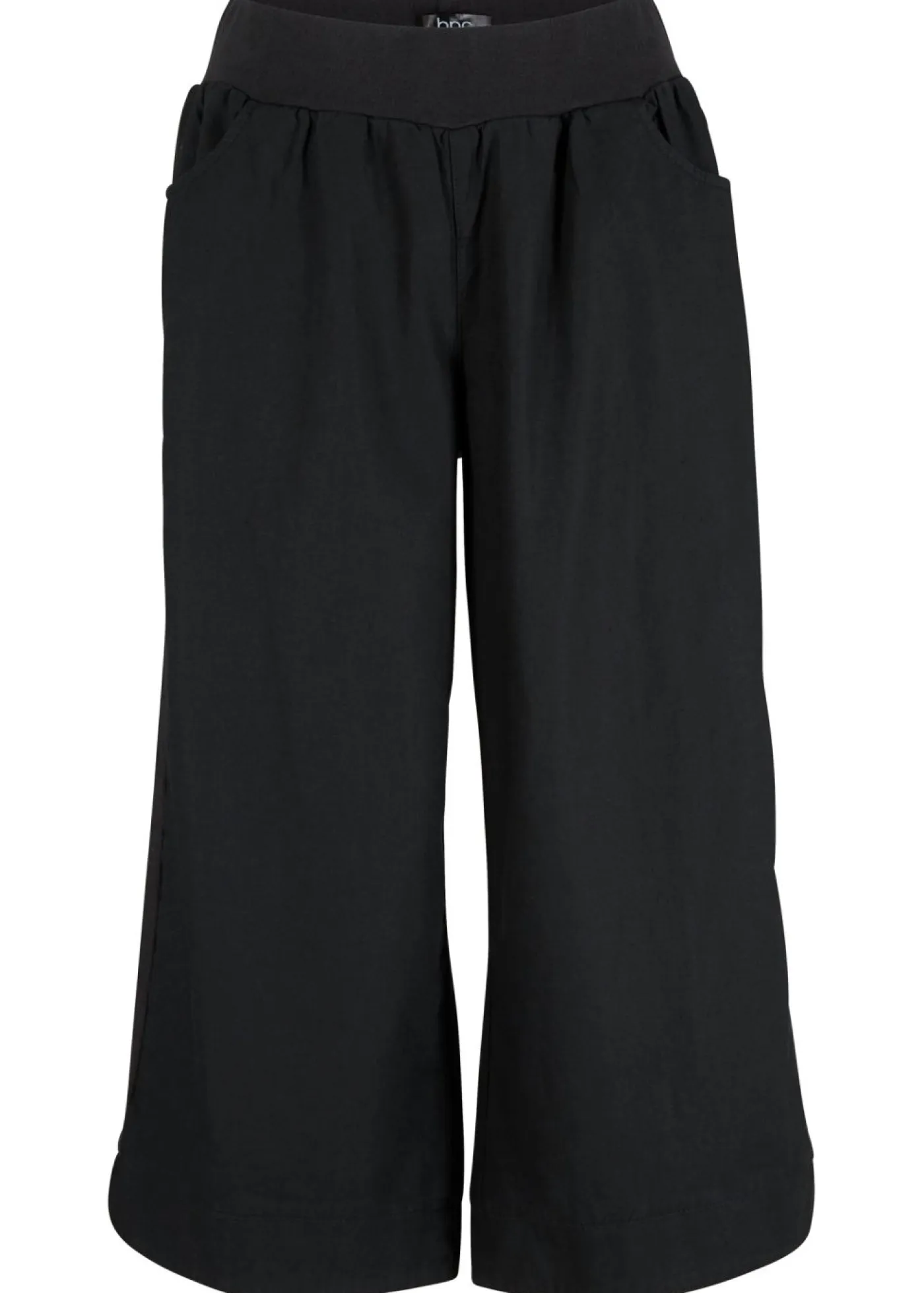 Pantalón capri de mezcla de lino y algodón Mujer Pantalones