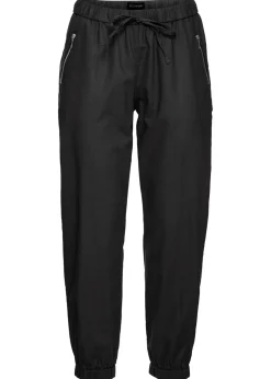 Discount Pantalón capri de mezcla ligera de lino Mujer Pantalones|Novedades