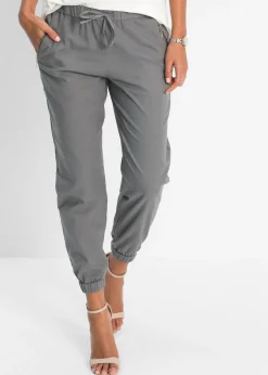 Best Pantalón capri de mezcla ligera de lino Mujer Pantalones|Novedades