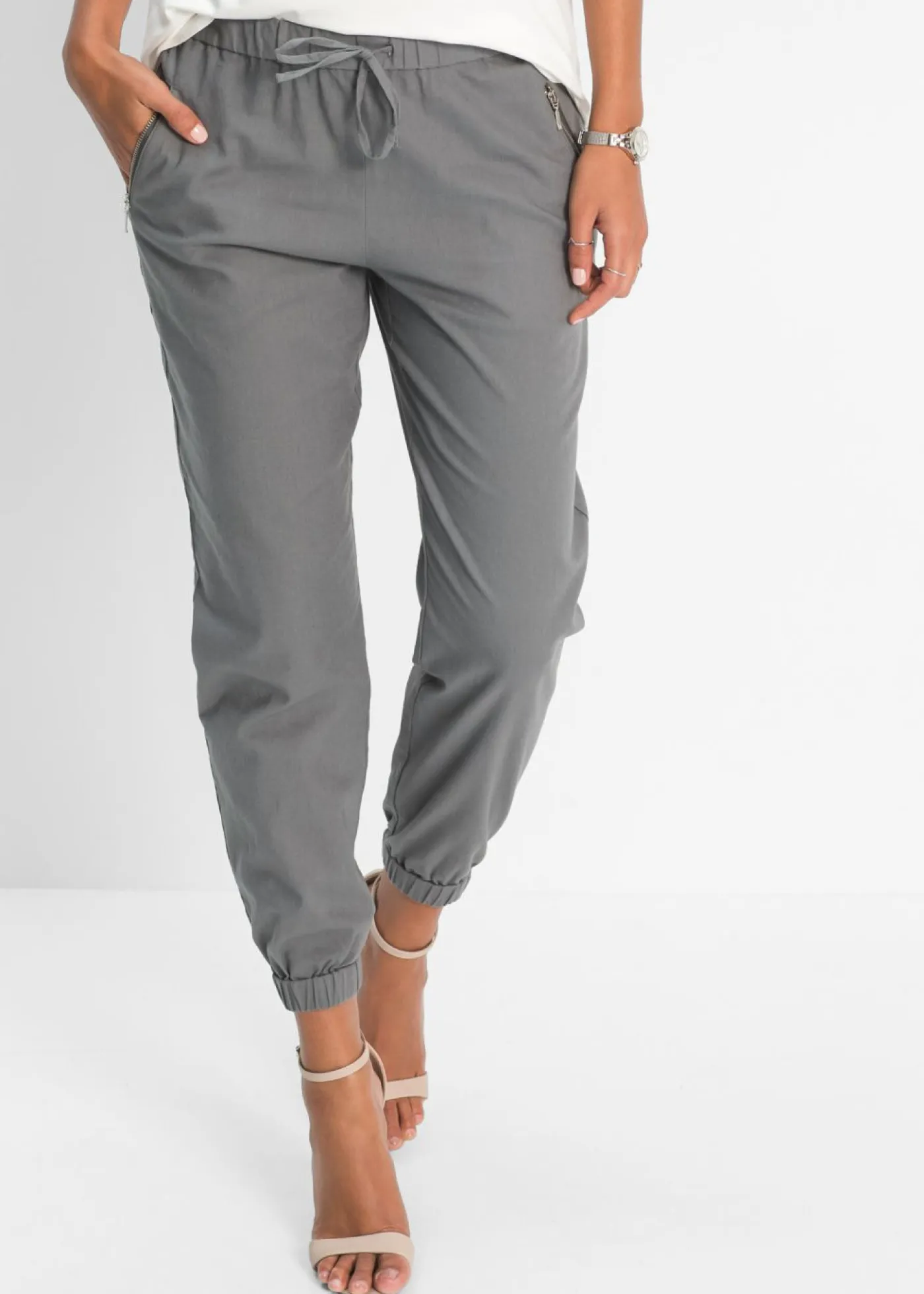 Best Pantalón capri de mezcla ligera de lino Mujer Pantalones|Novedades