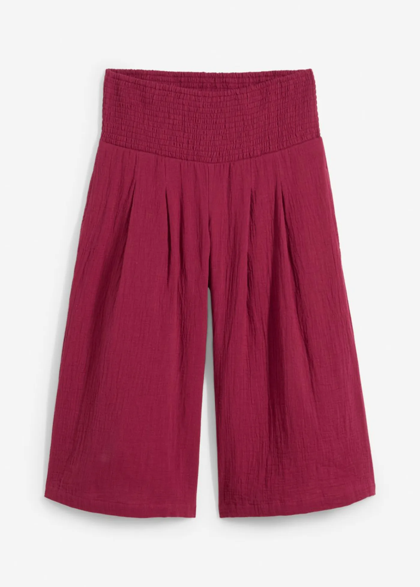 New Pantalón capri de muselina suave Mujer Pantalones