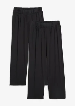 New Pantalón capri de talle alto (2 unidades) Mujer Ropa Cómoda|Pantalones