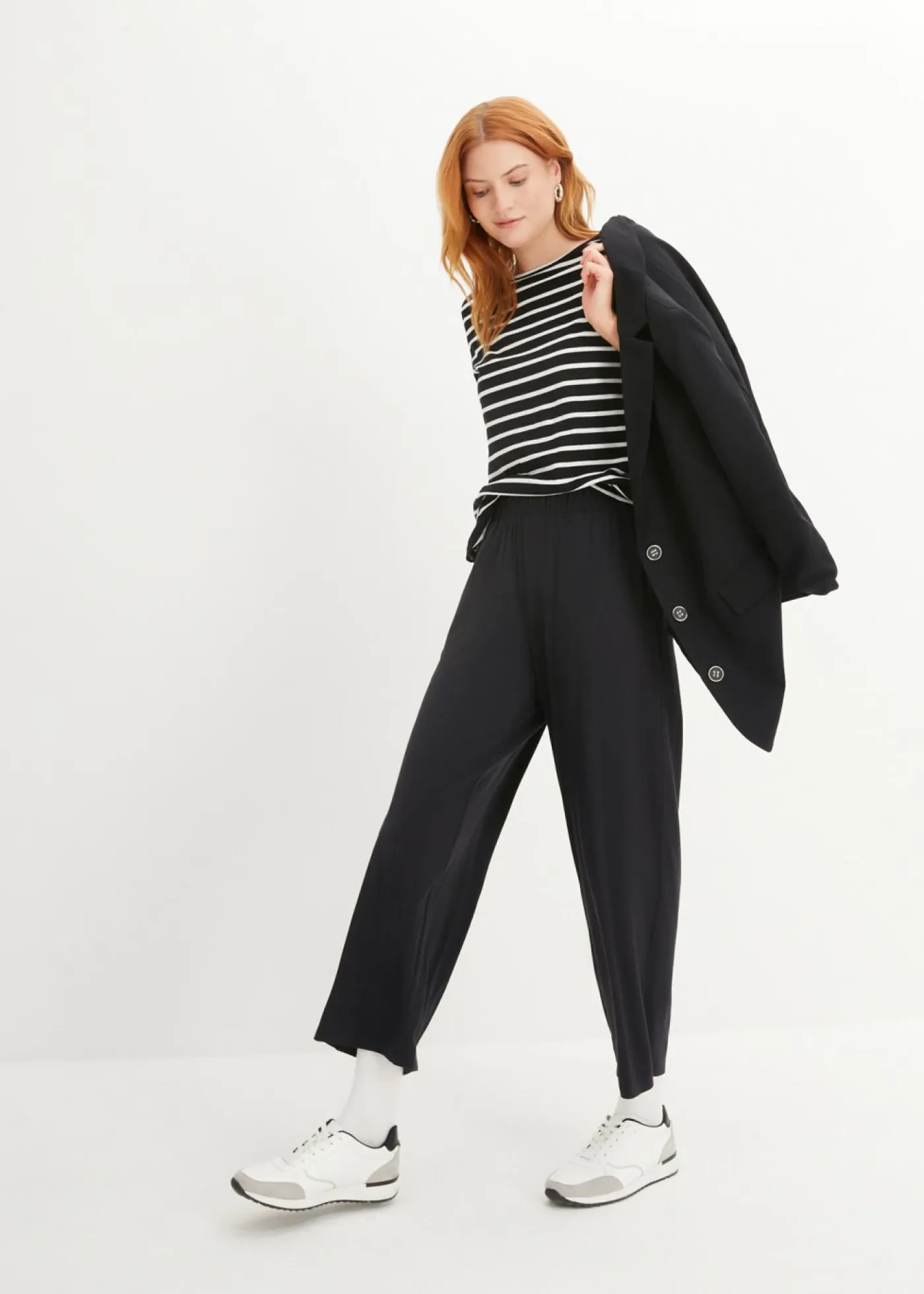 New Pantalón capri de talle alto (2 unidades) Mujer Ropa Cómoda|Pantalones