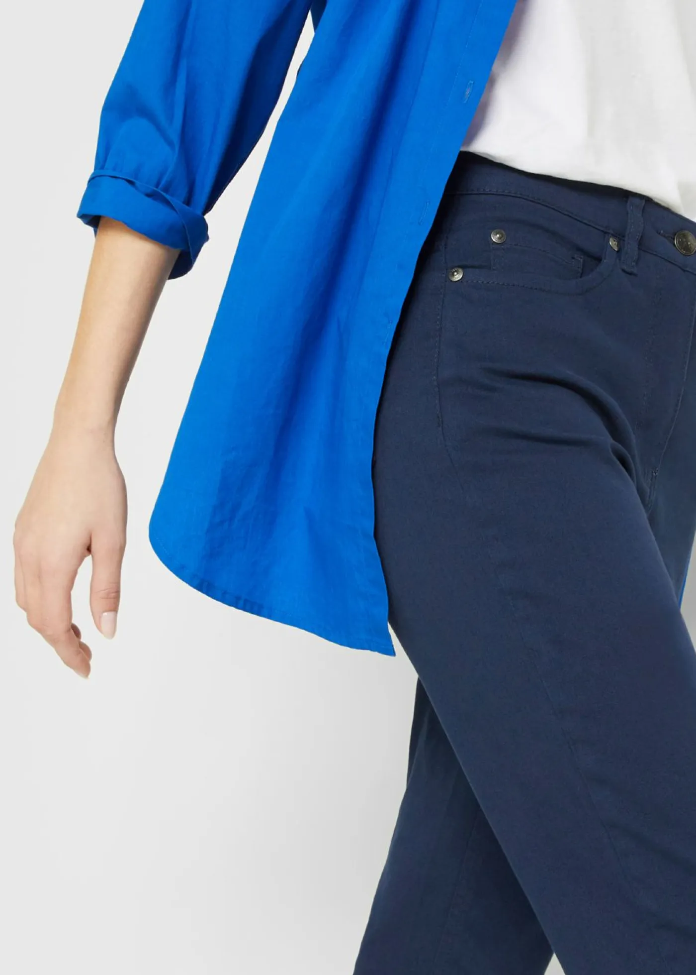 Clearance Pantalón capri de tiro alto Mujer Pantalones|Novedades