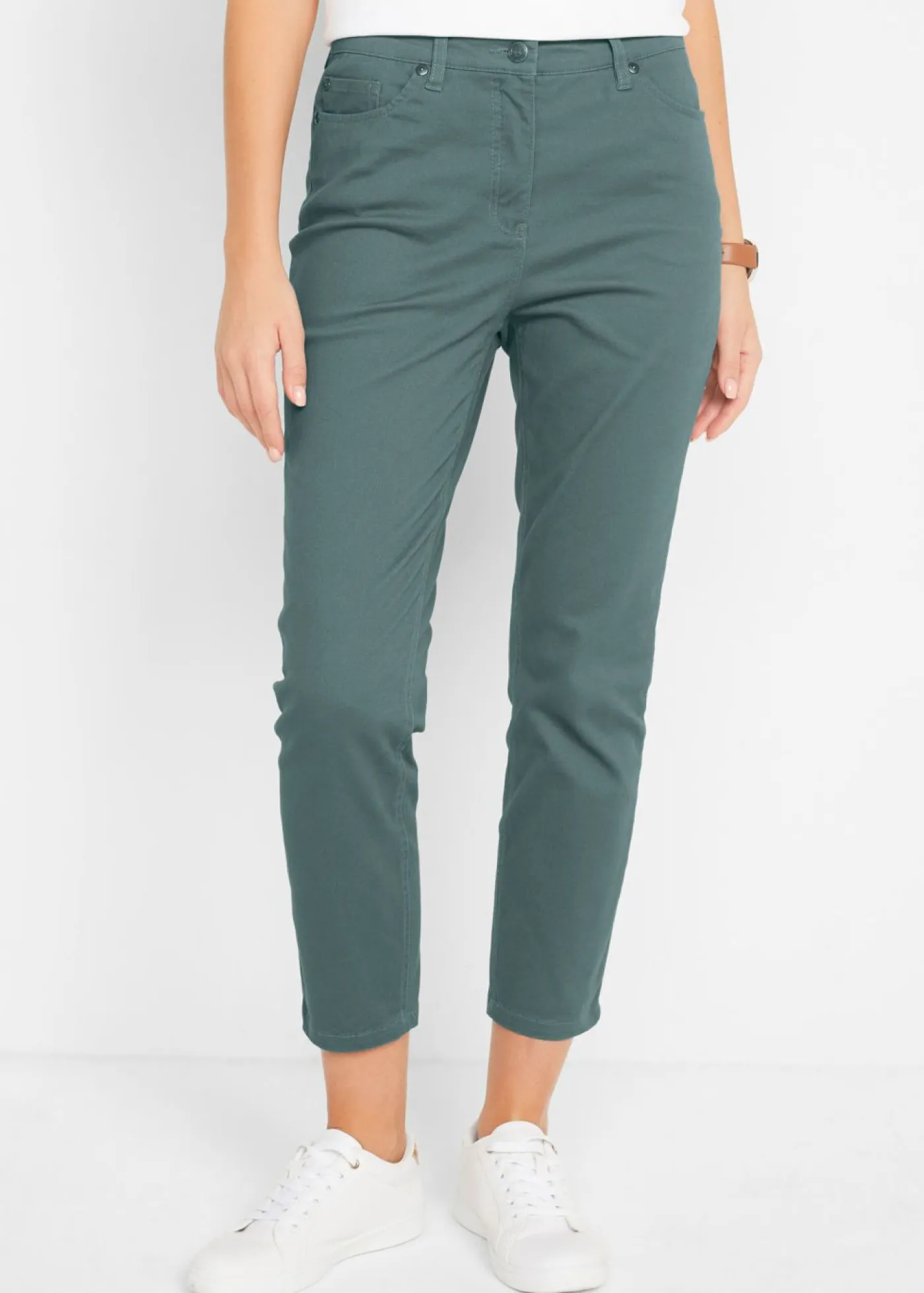 New Pantalón capri de tiro alto Mujer Pantalones|Novedades