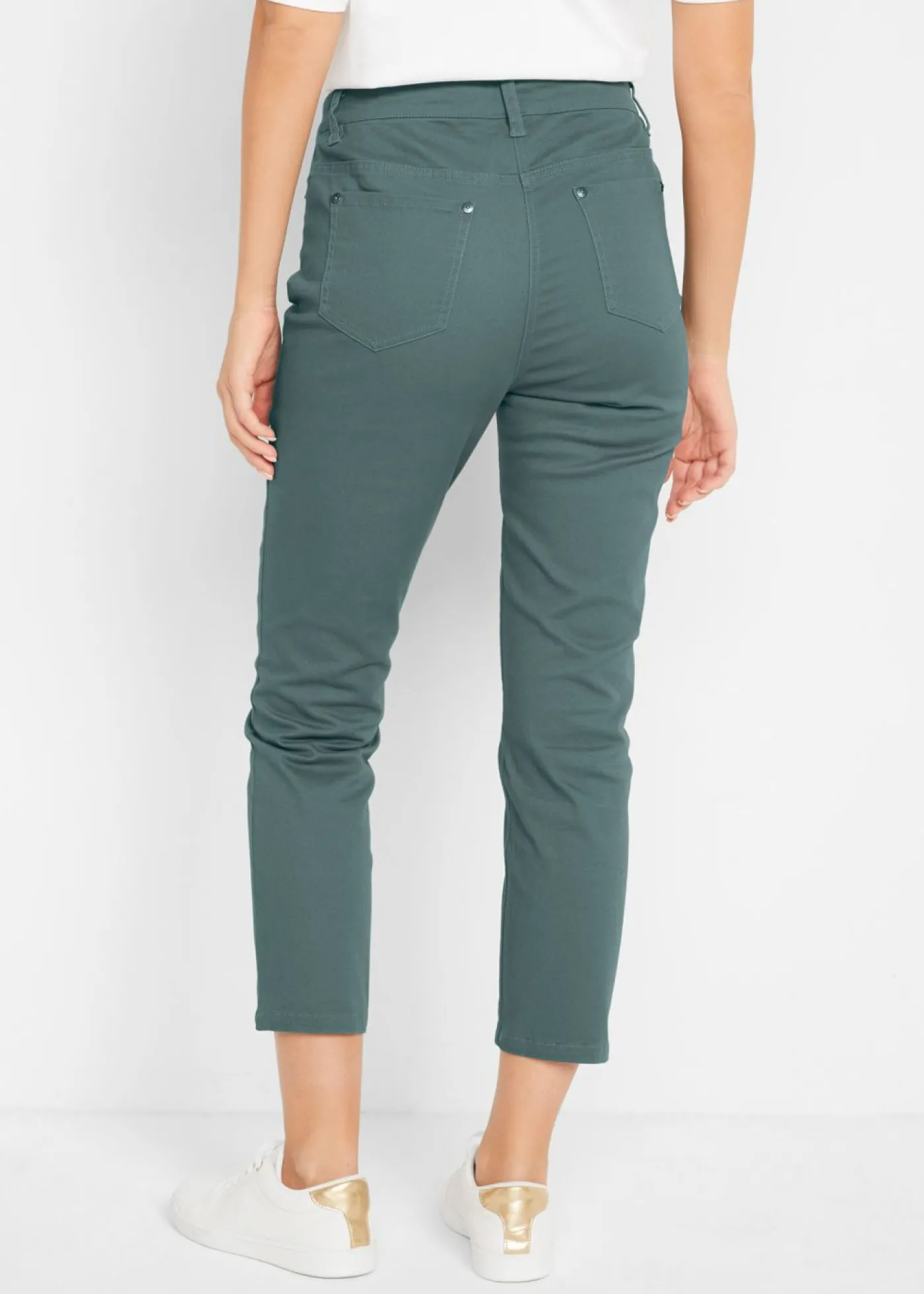 New Pantalón capri de tiro alto Mujer Pantalones|Novedades