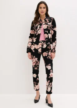 Pantalón capri elástico de algodón Mujer Pantalones|Novedades