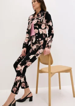 Pantalón capri elástico de algodón Mujer Pantalones|Novedades