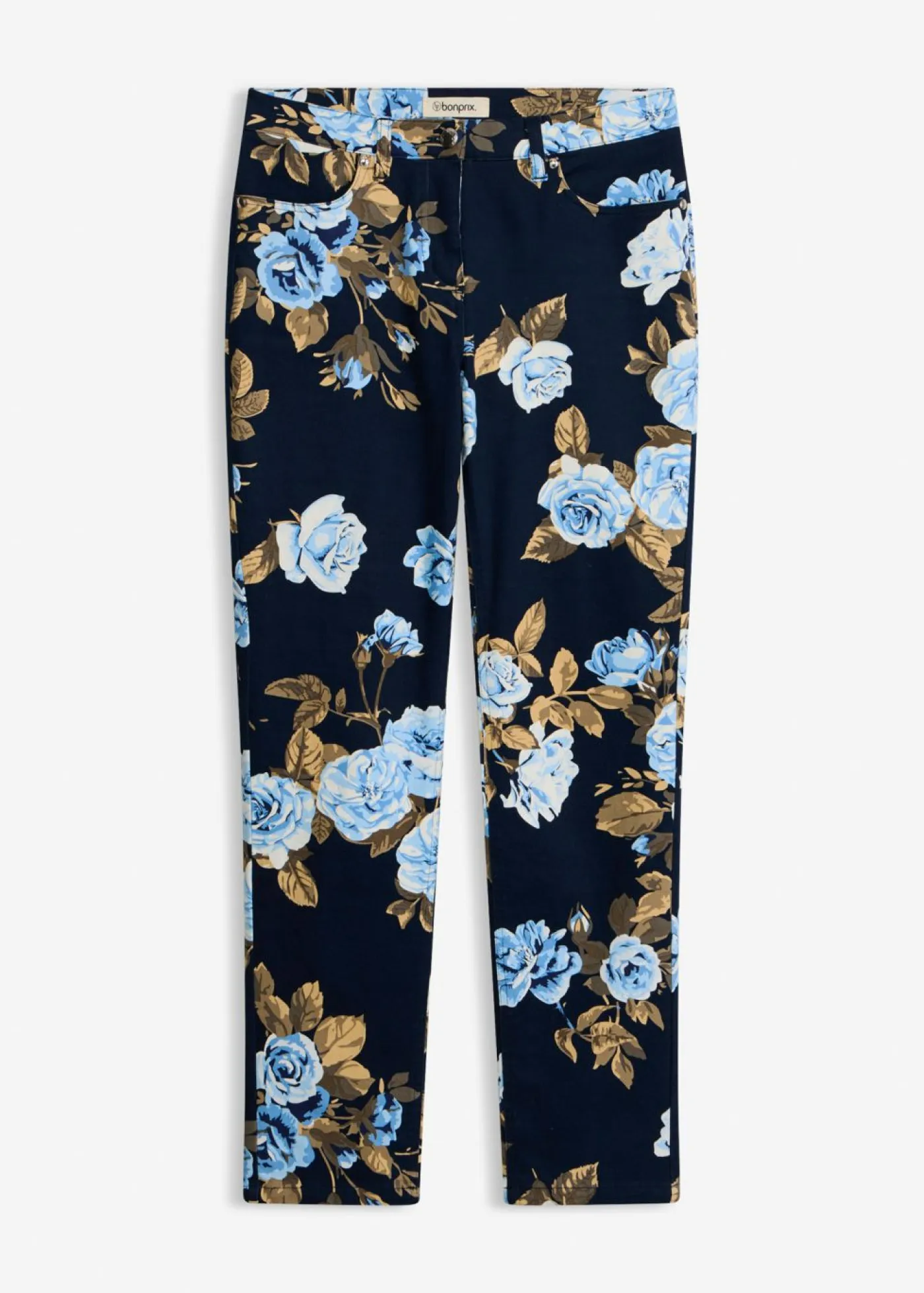 Hot Pantalón capri elástico de algodón Mujer Pantalones|Novedades