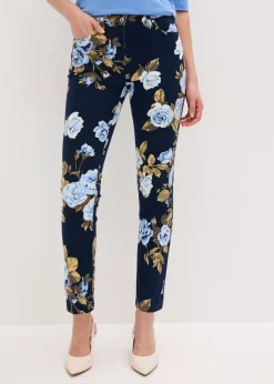 Hot Pantalón capri elástico de algodón Mujer Pantalones|Novedades