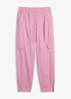 Outlet Pantalón cargo de algodón elástico Mujer Pantalones|Novedades