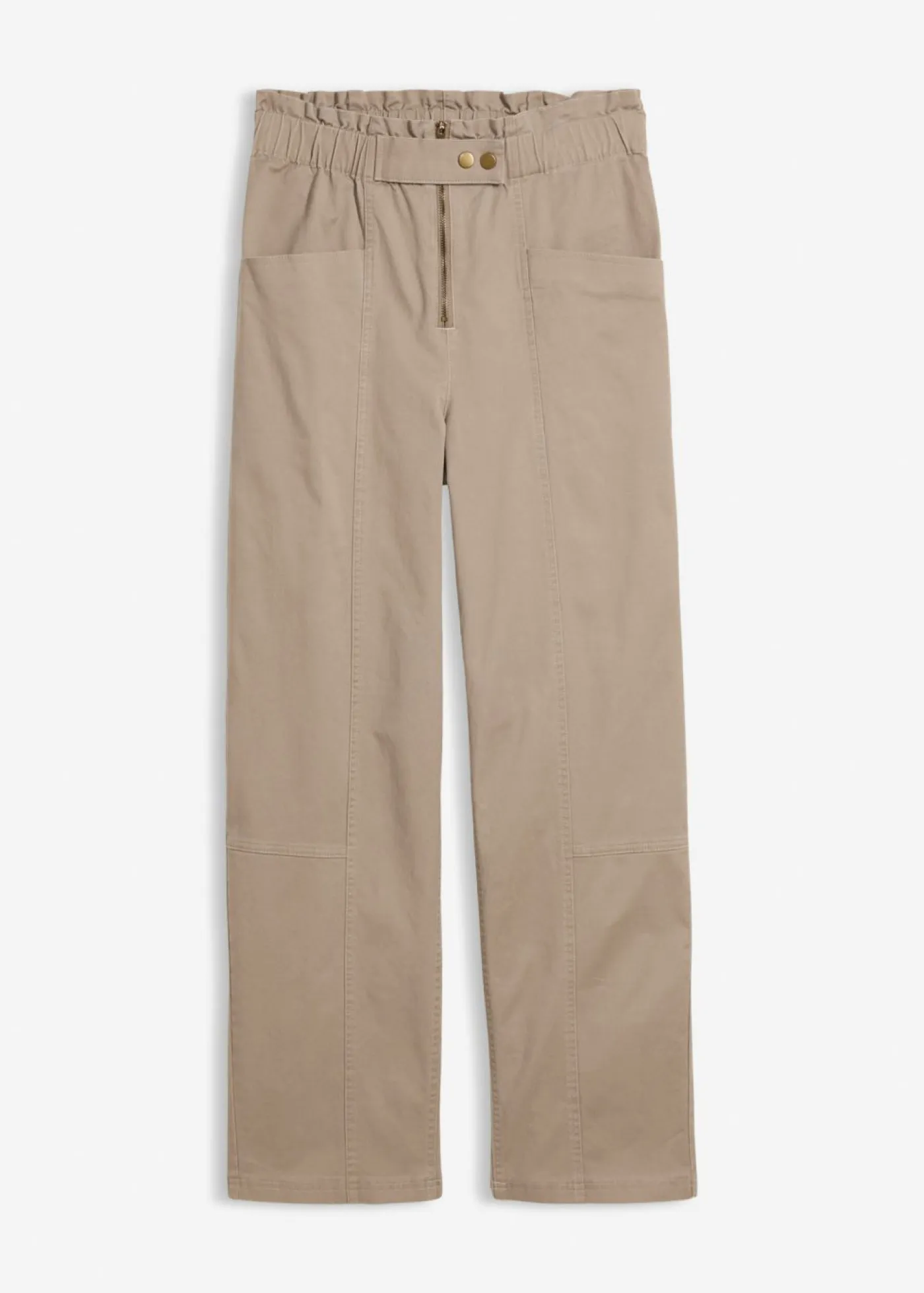Sale Pantalón cargo de sarga Mujer Pantalones