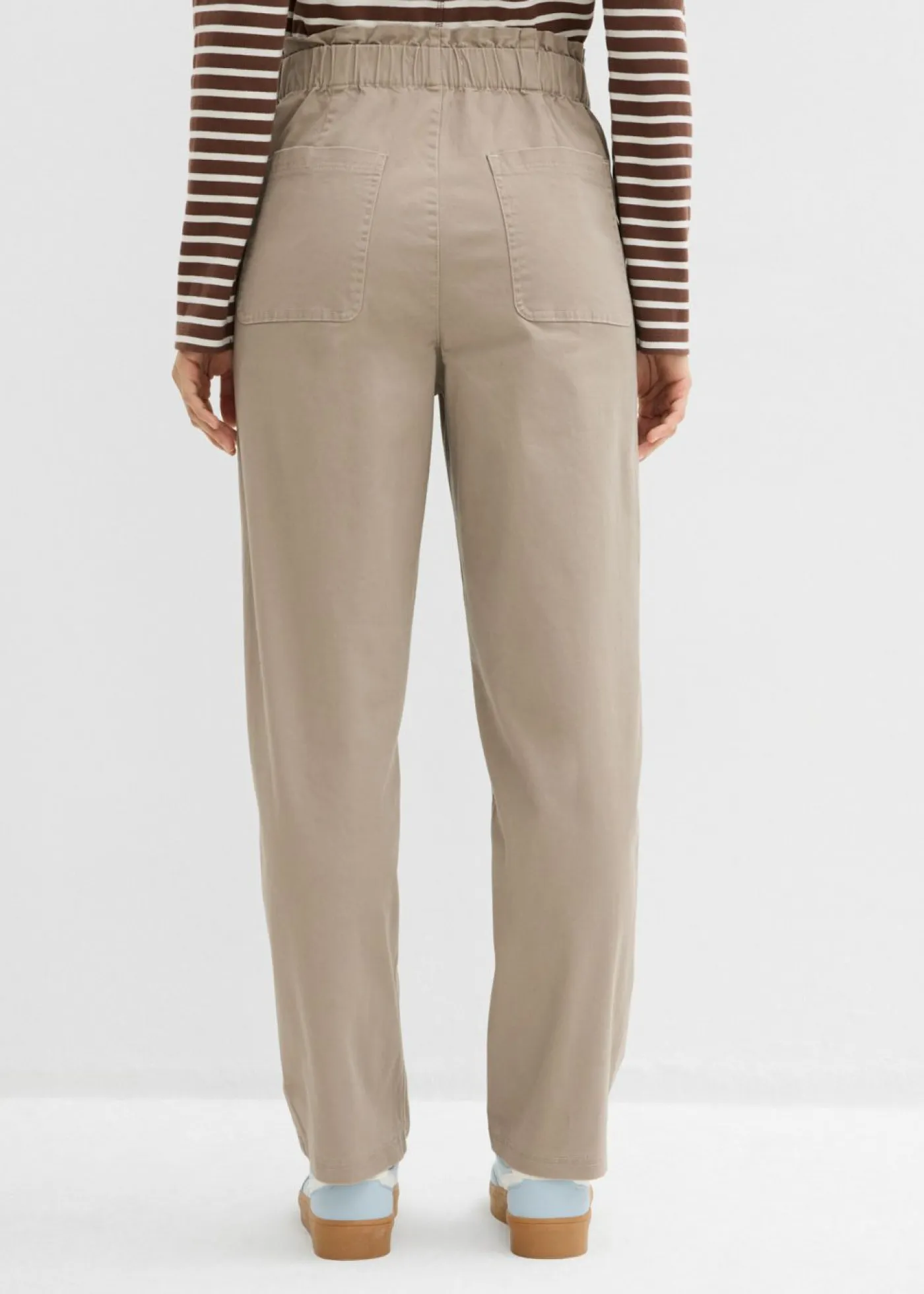 Sale Pantalón cargo de sarga Mujer Pantalones
