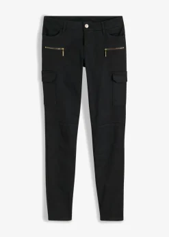 Discount Pantalón cargo en mezcla de algodón elástico Mujer Pantalones