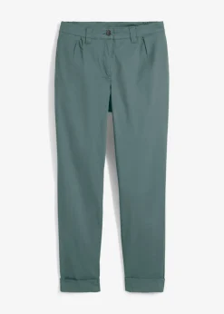 Discount Pantalón chino de algodón hasta el tobillo Mujer Pantalones|Tallas Pequeñas
