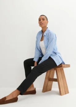 Discount Pantalón chino de algodón hasta el tobillo Mujer Pantalones|Tallas Pequeñas