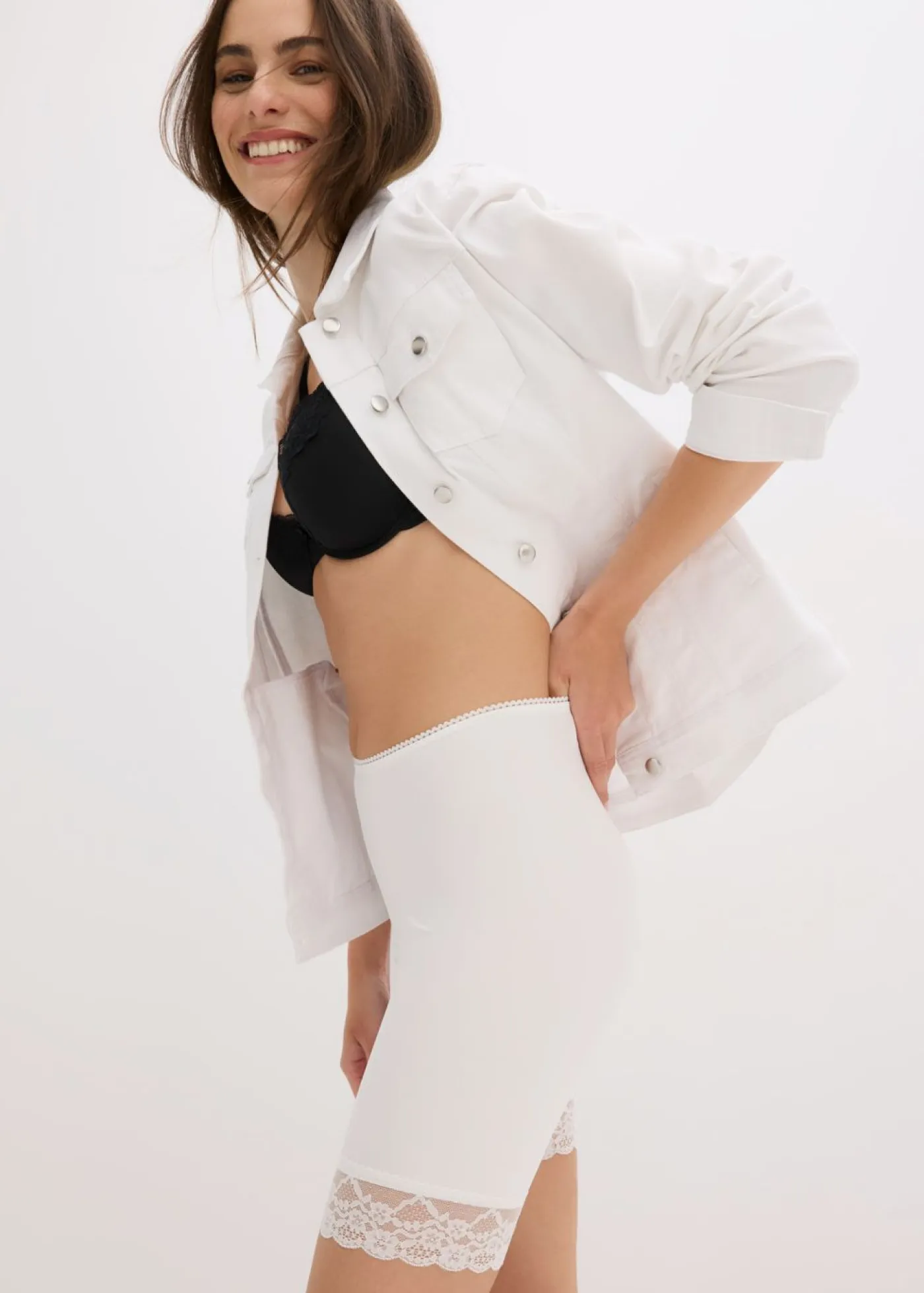 Pantalón ciclista antirrozaduras de material transpirable Mujer Pantalones